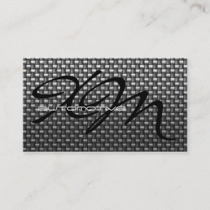Black Carbon Fibre Textured Business Card