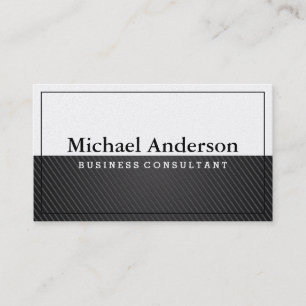 Black Carbon White Business Card