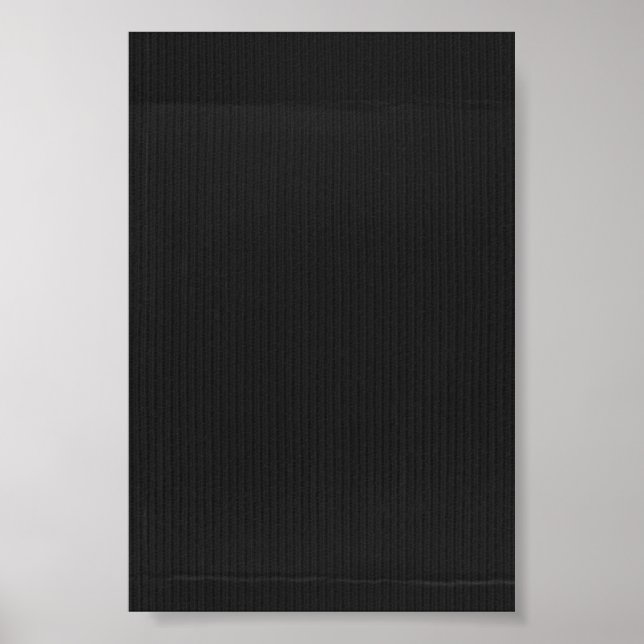 Black Cardboard Textured Background Poster (Front)