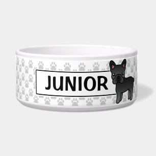 Black Cartoon French Bulldog
