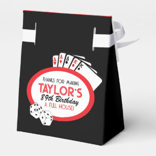 Black Casino Poker Ballotins de fête d'anniversair