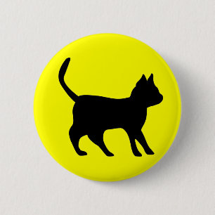 Black Cat 2 Inch Round Button