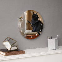Black Cat Acrylic Wall Clock