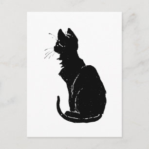 Black Cat, Alexandre Steinlen Postcard