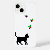 Black Cat and Butterfly