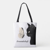 Black Cat and Butterfly Mysterious