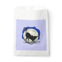 Black Cat and Full Moon Blue Background, ZSSG