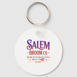 Black Cat And Pumpkin Atomic Retro Halloween  Keychain