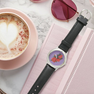 Black Cat and Roses Watch