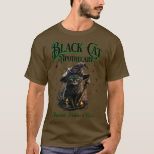 Black Cat Apothecary Magickal Potions and Elixirs T-Shirt