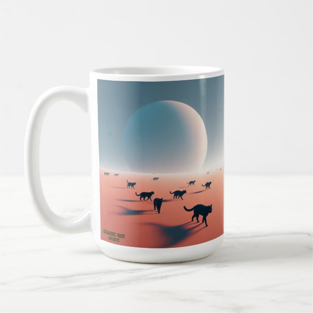 Black Cat Army - Thru The Desert Coffee Mug (Left)