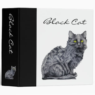 Black Cat Avery Binder