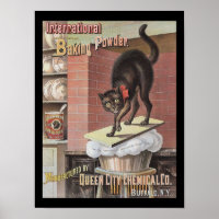 Black Cat Baking Soda Buffalo New York Postcard