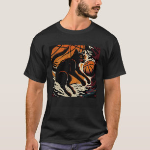 Black Cat Basketball Christian T-Shirt