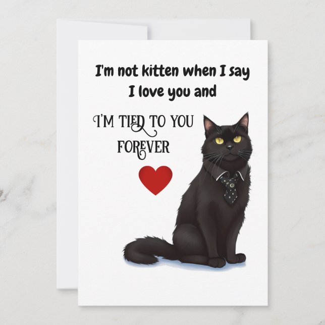 Black Cat Beau meilleur papa jamais carte de Fête  (Devant)