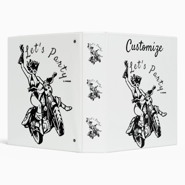 Black Cat Biker Babe Thunder_Cove  Binder (Background)