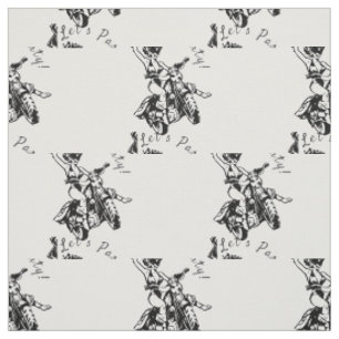 Black Cat Biker Babe Thunder_Cove Fabric