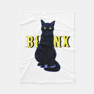 Black Cat Binx Halloween Gifts Party Fleece Blanket