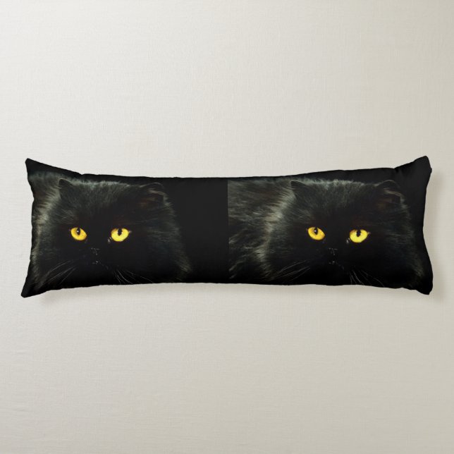 Black Cat Body Pillow (Front)
