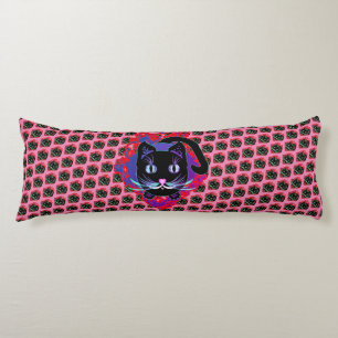 black cat body pillow