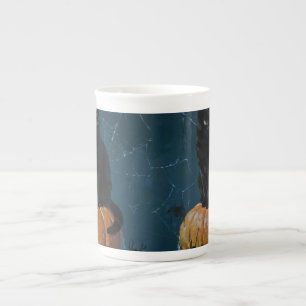 Black Cat Bone China Mug