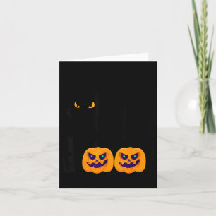 Black Cat Boo Halloween Card