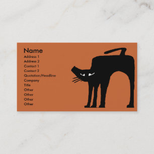 Black Cat Business Card