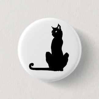 Black Cat Button