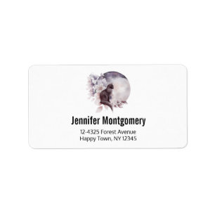 Black Cat by a Magical Full Moon Label