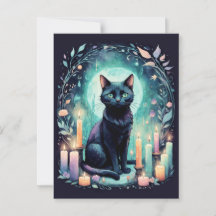 Black Cat By Candle Light