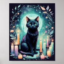 Black Cat By Candle Light