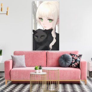 Black Cat Canvas Print