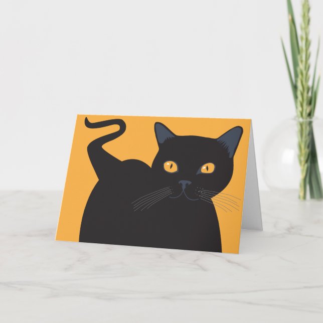 Black Cat Card (Front)