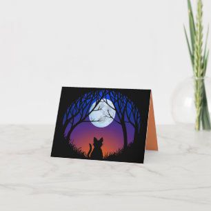 Black Cat Cards Custom Halloween Party Invitations