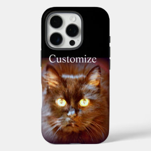black cat iPhone 16 pro case