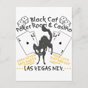 Black Cat Casino Postcard