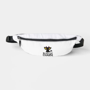 Black Cat Charm Halloween  Fanny Pack
