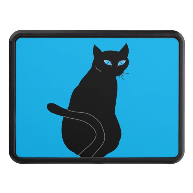 Black Cat - Choose Your Colours Trailer Hitch Cover (Front)