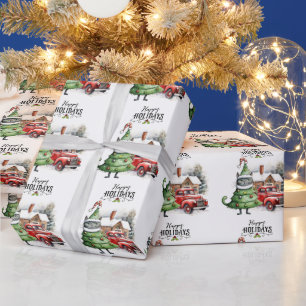 Black Cat Christmas for Cat Lovers Wrapping Paper