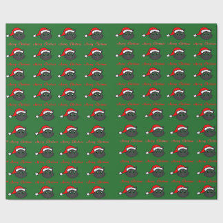 Black Cat Christmas Wrapping Paper