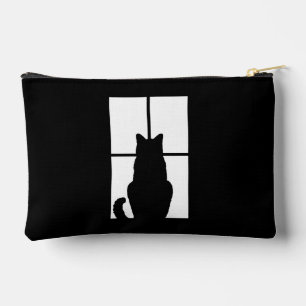 Black Cat Click to Customize Window Colour Option Accessory Pouch