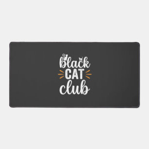 Black Cat Club Halloween Design Desk Mat