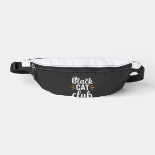 Black Cat Club Halloween Design Fanny Pack
