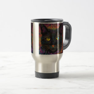 black cat - coffee mug