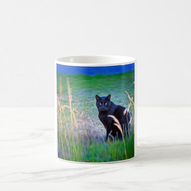Black Cat Coffee Mug (Center)