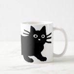 Black Cat | Cool Pet Kitty | Animal Lover's Coffee Mug<br><div class="desc">This cool kitty coffee mug is fun for home and office. Makes the purrrfect gift for black cat lovers. Visit Jenn’s Doodle World for more pet lover's designs and more products featuring this sneaky cat.</div>