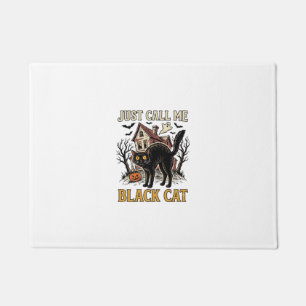 Black Cat Costume Haunted House Funny Halloween Sh Doormat