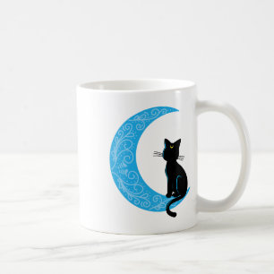 Black Cat Crescent Moon Sailor Mom Coffee Mug