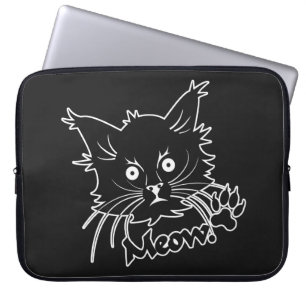 Black Cat custom laptop sleeve