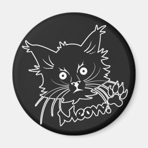 Black Cat custom magnet